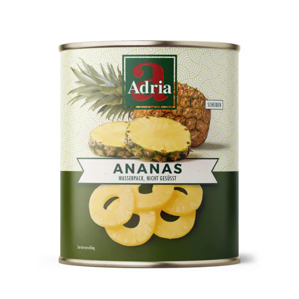 Dunst-Ananas, Scheiben, Wasserpack