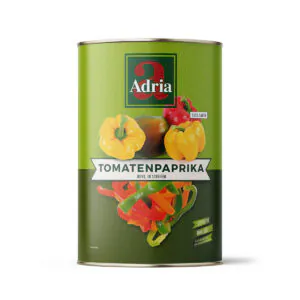 Tomatenpaprika, 3-farbig, in Streifen