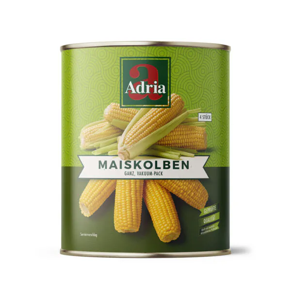 Maiskolben, Vacupack, 4 Stück/Dose