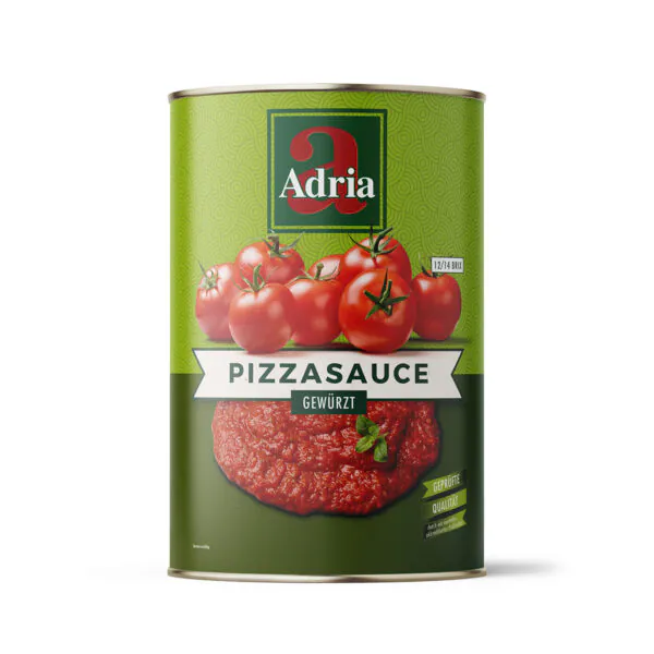 Pizza-Sauce, gewürzt, 12/14 Brix